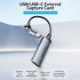 Vention ACWHA Adaptador HDMI Hembra a USB Tipo-C y USB Tipo-A